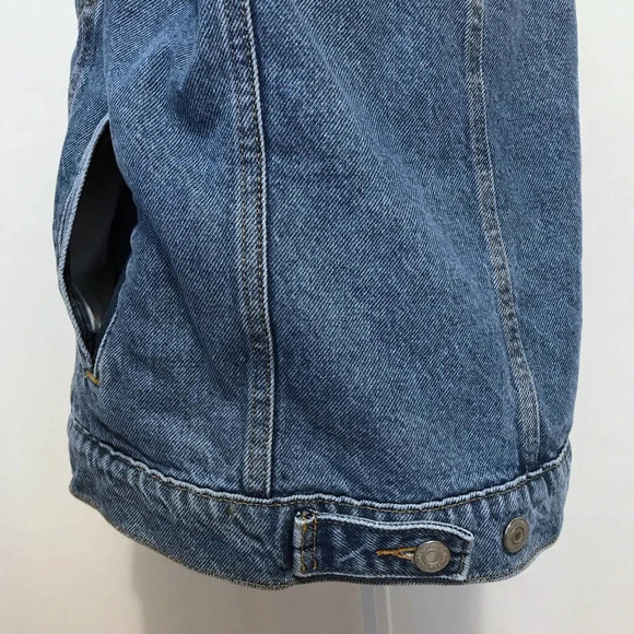 Levi's NWT Ex-Boyfriend Trucker Jean Jacket Women XS *Pls See Description* - Picture 8 of 13